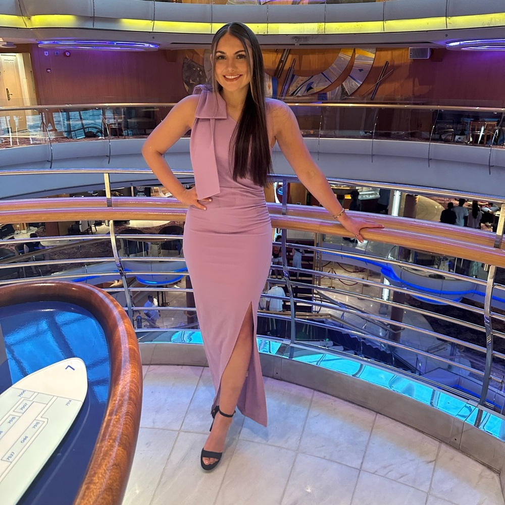Women’s dress formal with bow detail